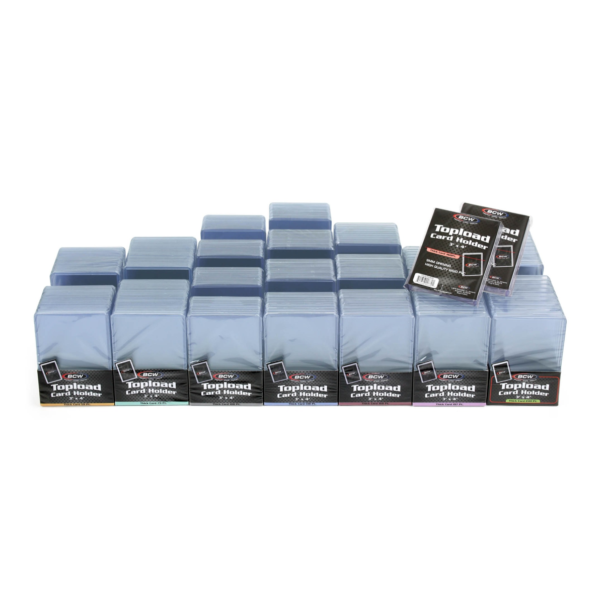Mixed Case of Thick Card Topload Holders