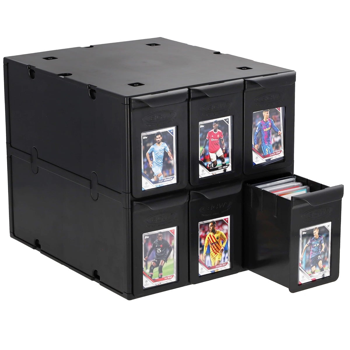 6 Drawer Graded Card Catalog - Black